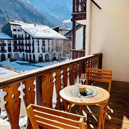 In The Center With A View Of Mont Blanc