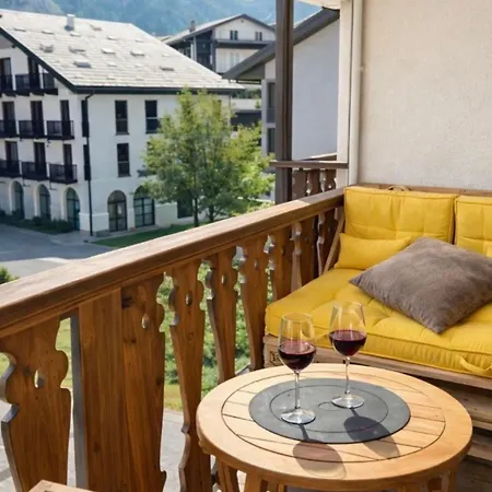 公寓 In The Center With A View Of Mont Blanc *
