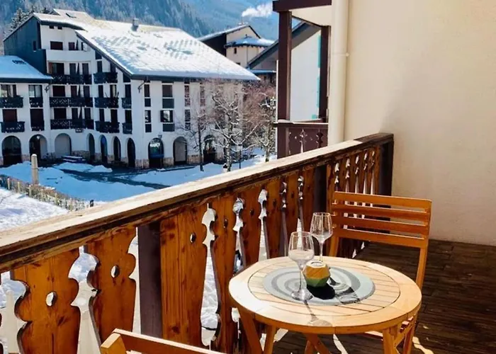 In The Center With A View Of Mont Blanc